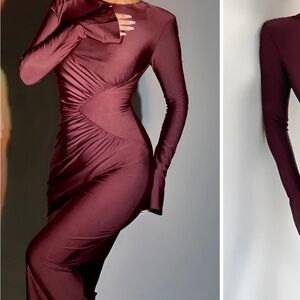 Micas Burgundy Dress